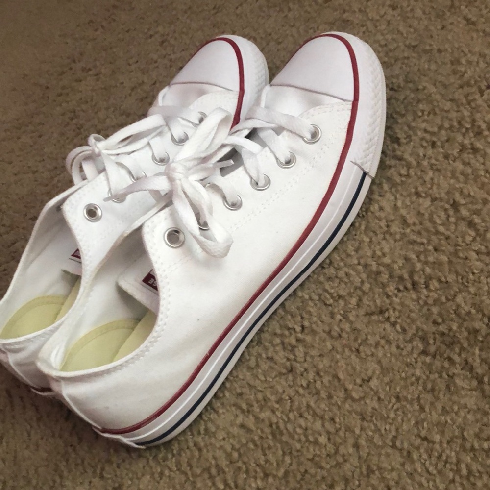 White Converse Never Worn